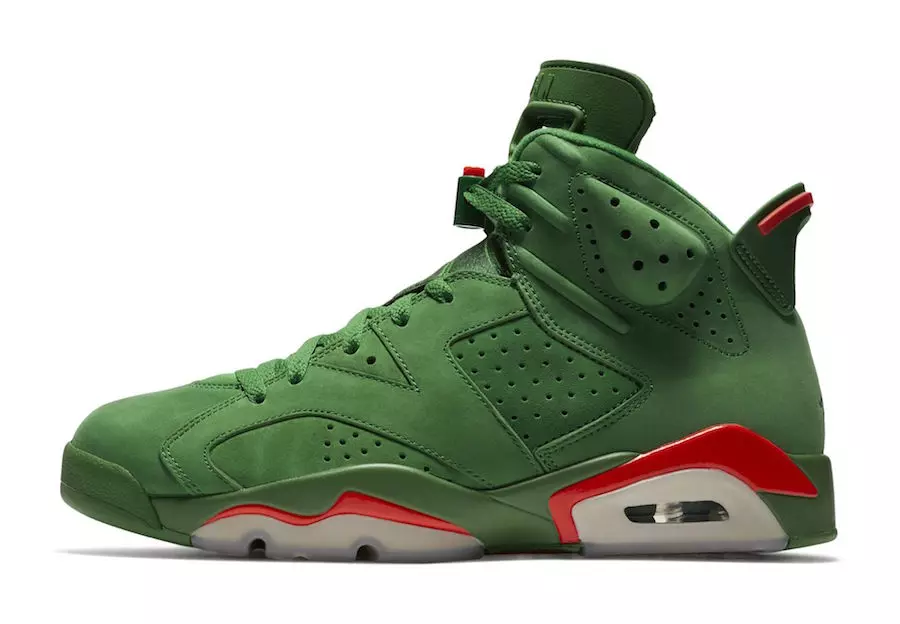 Gatorade Air Jordan 6 Gamuza Verde Look Oficial