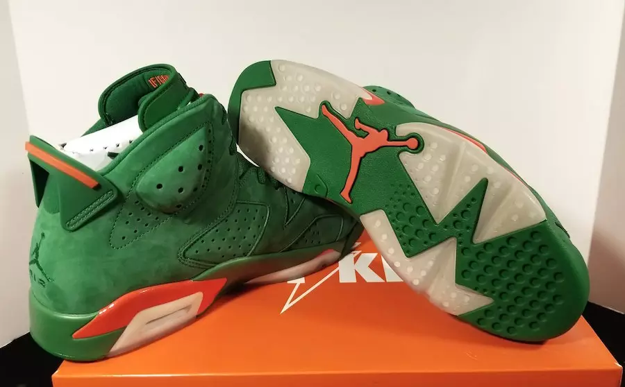 Air Jordan 6 Gatorade Pine Verde Orange Blaze AJ5986-335