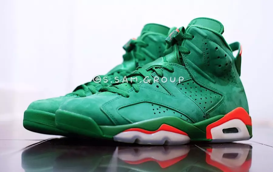 Ҷордан 6 Gatorade Green