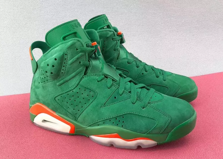 Air Jordan 6 Gatorade zaļā zamšādas izlaišanas datums