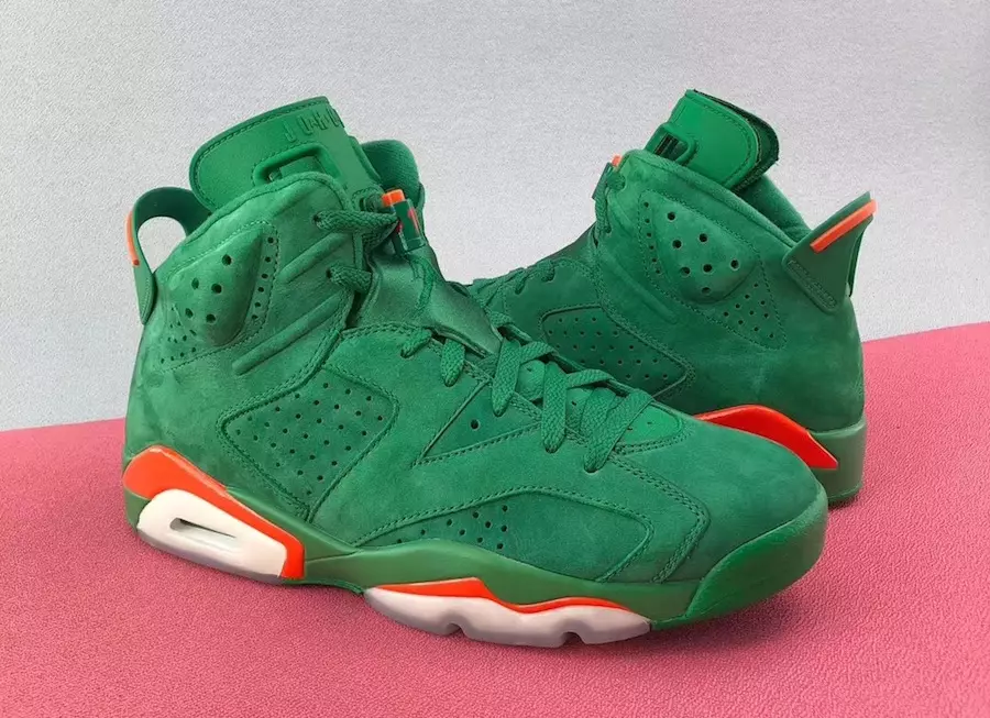 Air Jordan 6 Gatorade גרין זאַמש מעלדונג טאָג