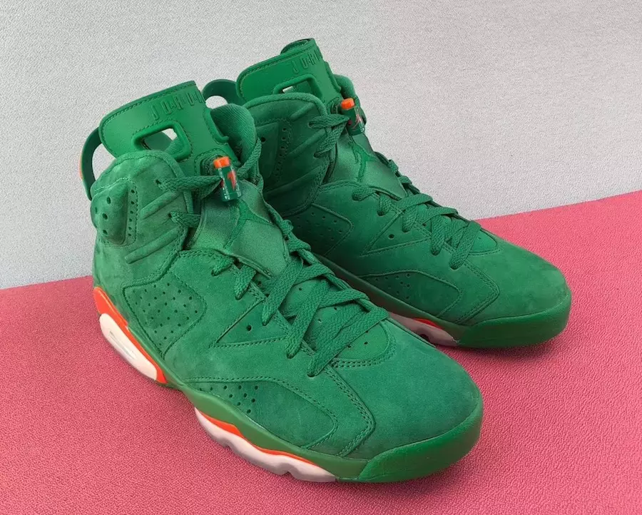 Data de lançamento do Air Jordan 6 Gatorade Green Suede