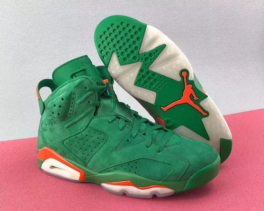 Air Jordan 6 Gatorade Green Suede Санаи барориши