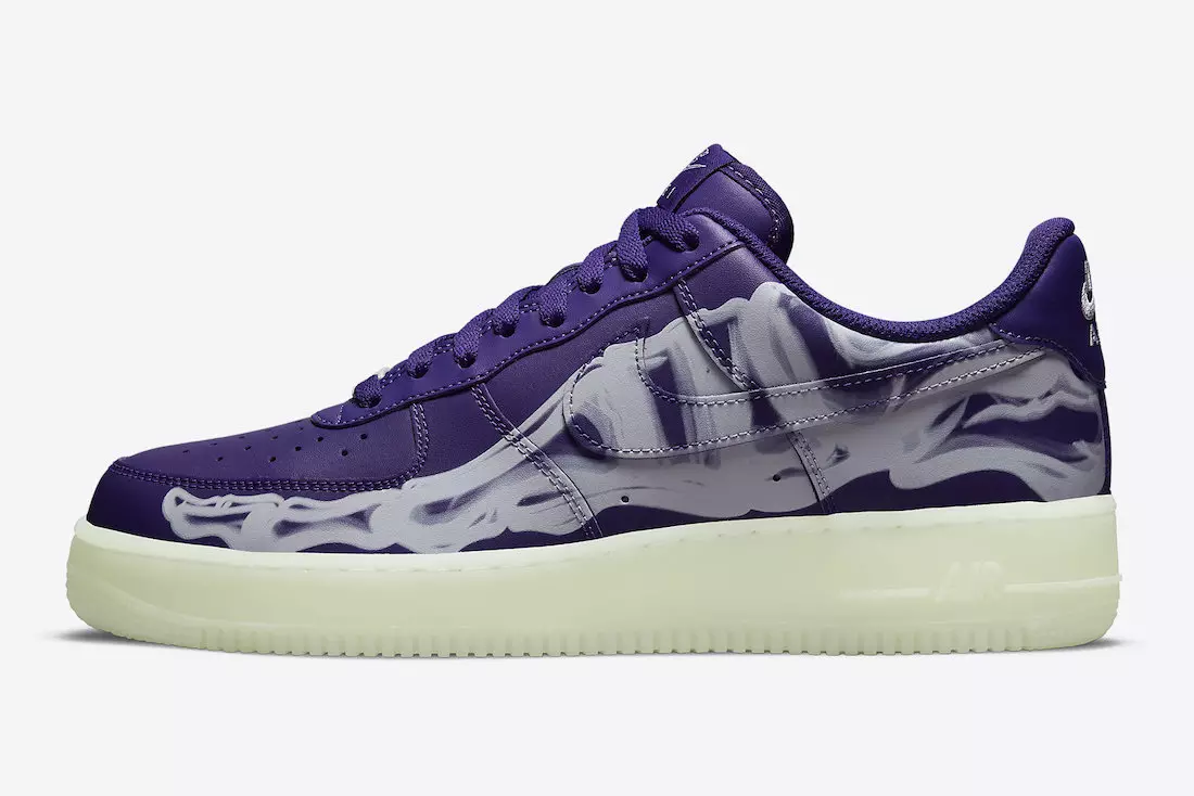 Nike Air Force 1 Skeleton Purple CU8067-500 תאריך שחרור