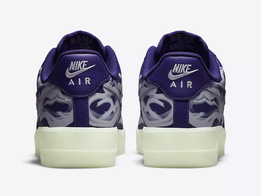 Nike Air Force 1 Skeleton Purple CU8067-500 väljalaskekuupäev