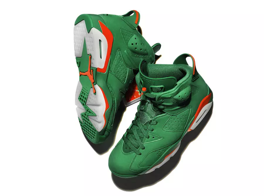 Air Jordan 6 Gatorade Vert Suede