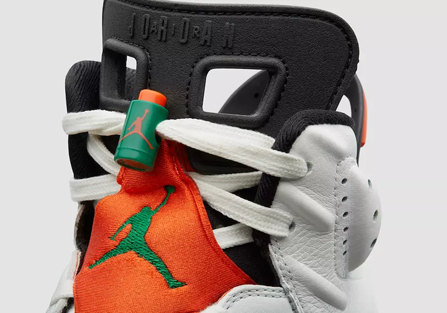 Air Jordan 6 Gatorade သည် Mike 384664-145 ကဲ့သို့ဖြစ်ပါစေ။