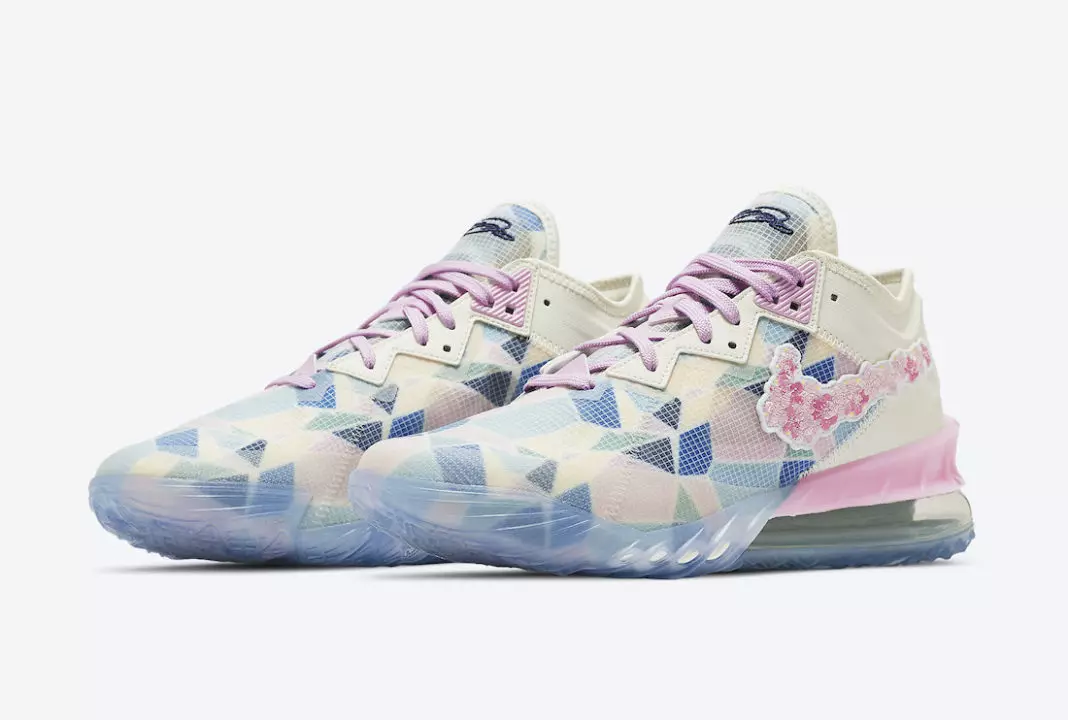 atmos Nike LeBron 18 Düşük Sakura Kiraz Çiçeği CV7564-101 Çıkış Tarihi