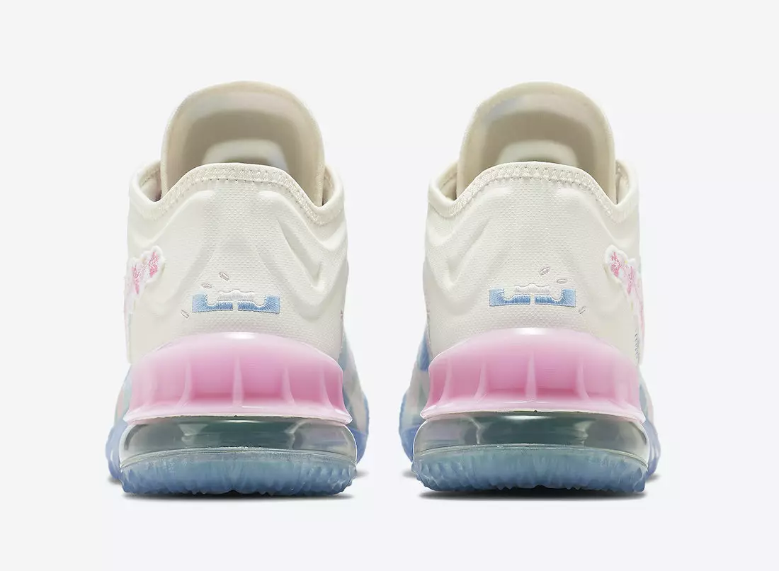 Atmos Nike LeBron 18 Low Sakura Cherry Blossom CV7564-101 дата выпуска