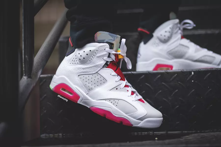 Air Jordan 6 Hare CT8529-062 Data di rilascio ai piedi