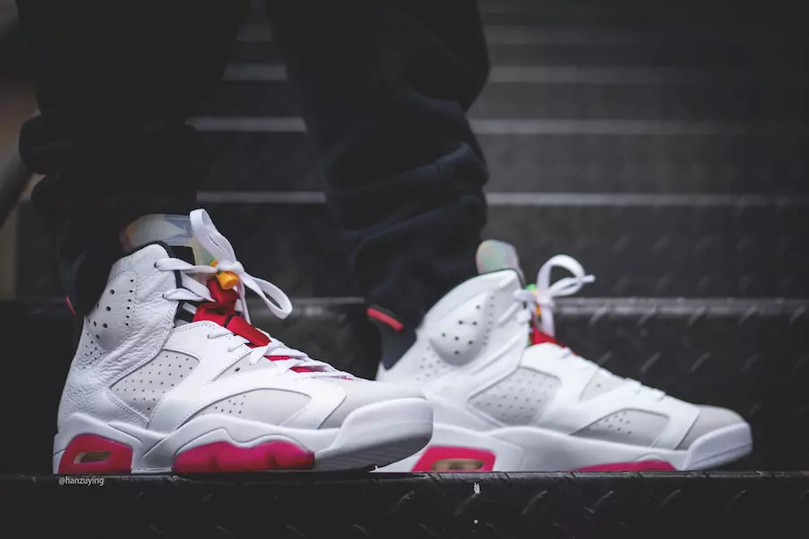 Air Jordan 6 Hare CT8529-062 Datum izdaje na nogah