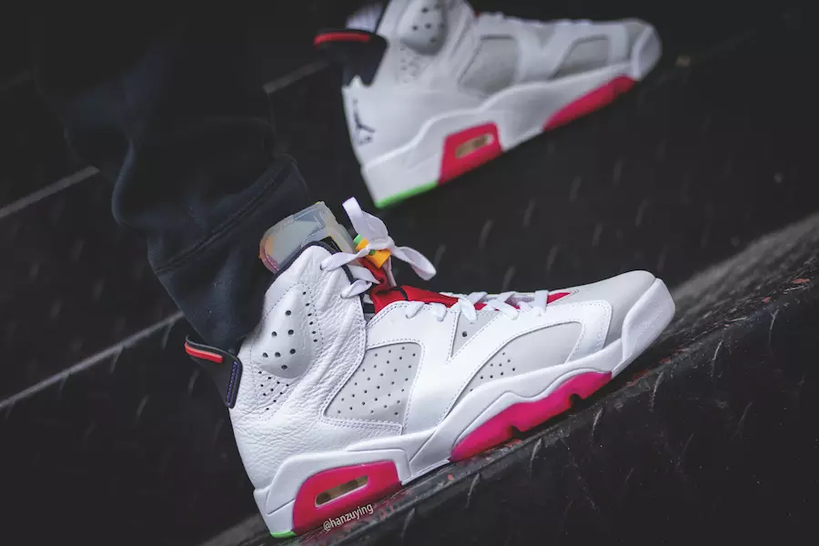 Air Jordan 6 Hare CT8529-062 Datum izdaje na nogah