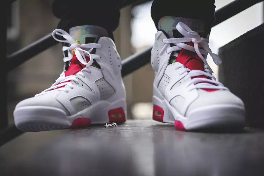 Air Jordan 6 Hare CT8529-062 Датум на издавање On-Feet