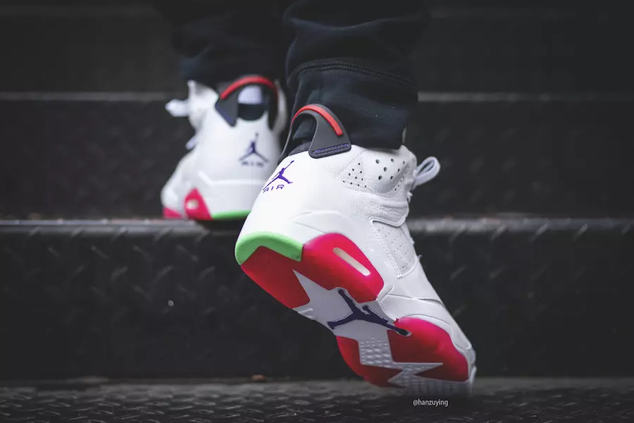 Air Jordan 6 Hare CT8529-062 Datum izdaje na nogah