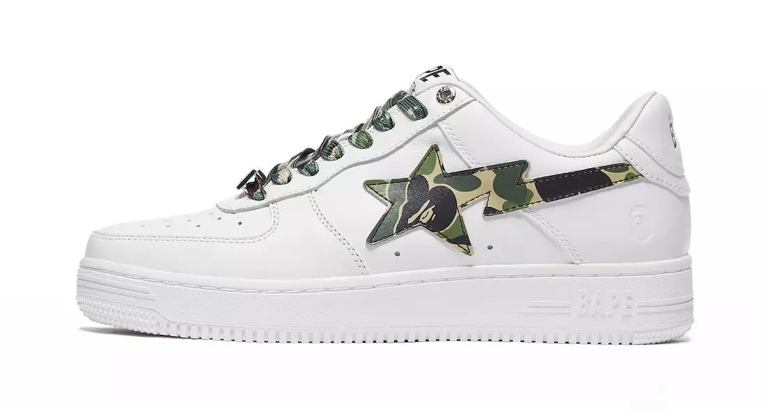 Bape Sta White Green Camo Дата выпуску