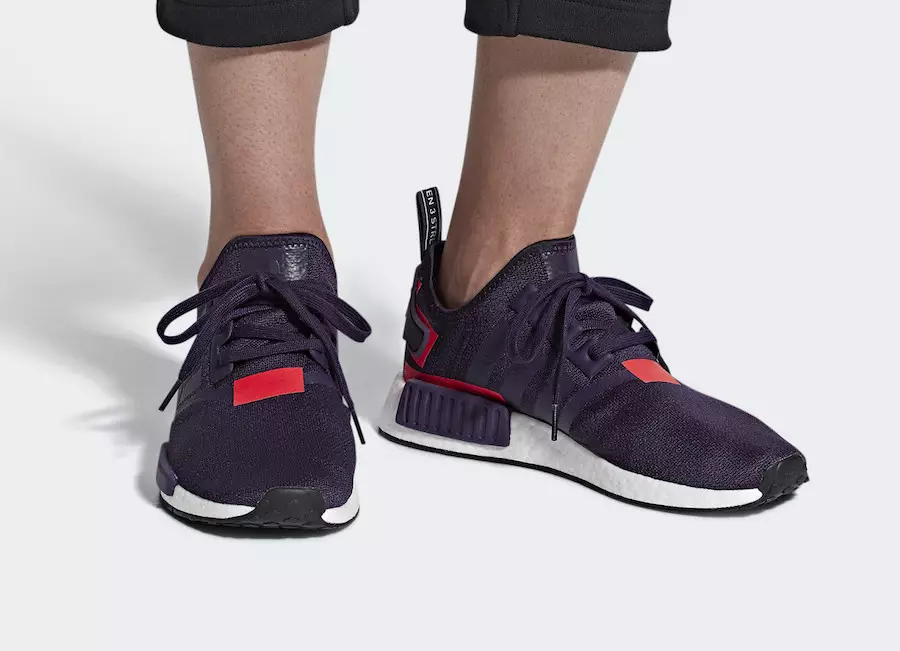 adidas NMD R1 Legend ya Purple Shock Red BD7752 Tarehe ya Kutolewa