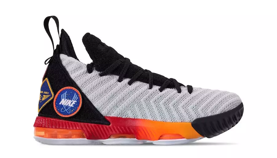 Nike LeBron 16 Kids White Laser Orange AQ2465-188 Tarikh Tayangan