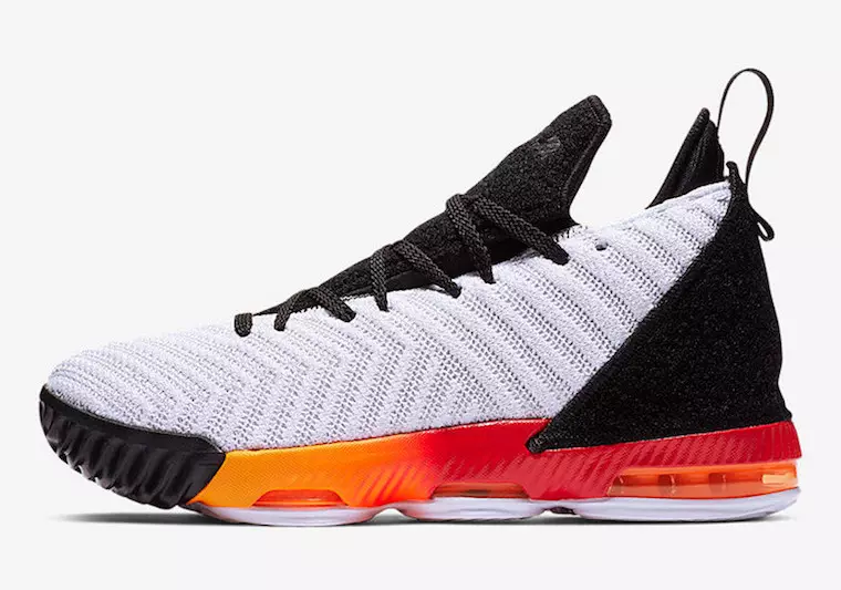 Nike LeBron 16 Kids Սպիտակ Կարմիր Նարնջագույն Սև Թողարկման ամսաթիվ