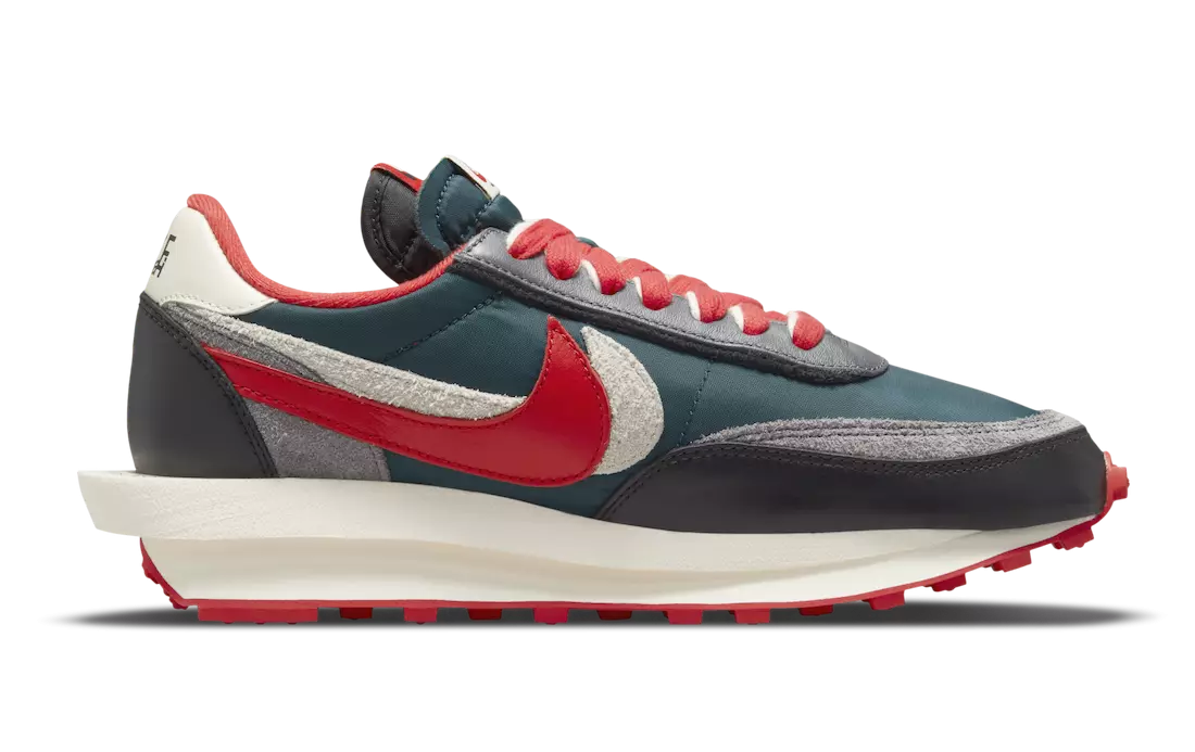 Undercover Sacai Nike LDWaffle Midnight Spruce University Red DJ4877-300 Дата випуску