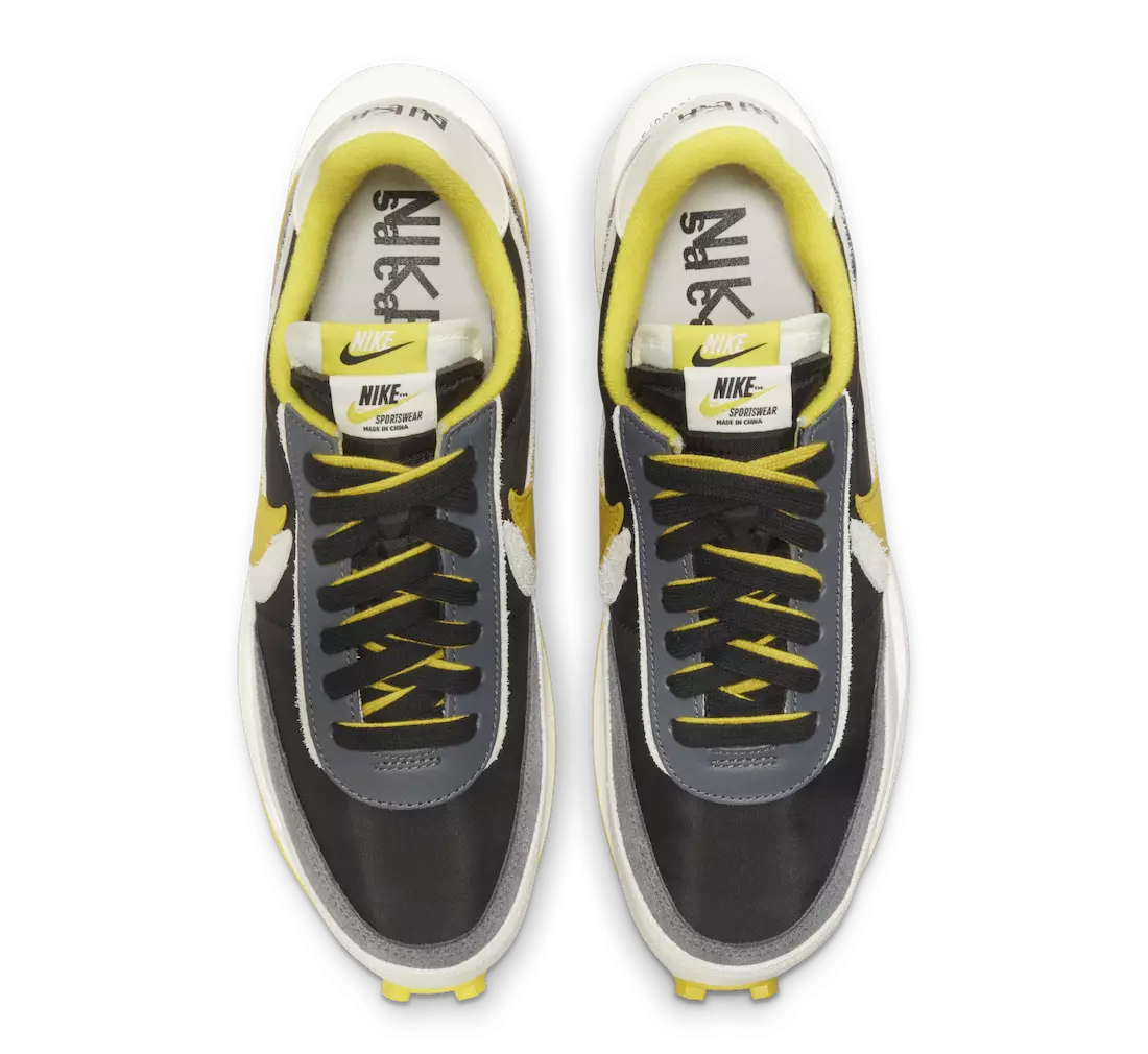 Menyamar Sacai Nike LDWaffle Bright Citron DJ4877-001 Tarikh Tayangan