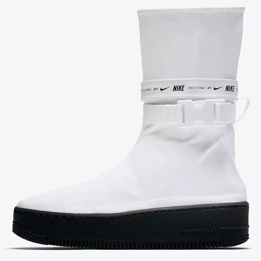 تاریخ انتشار Nike Air Force 1 Sage High White Black AQ2771-100