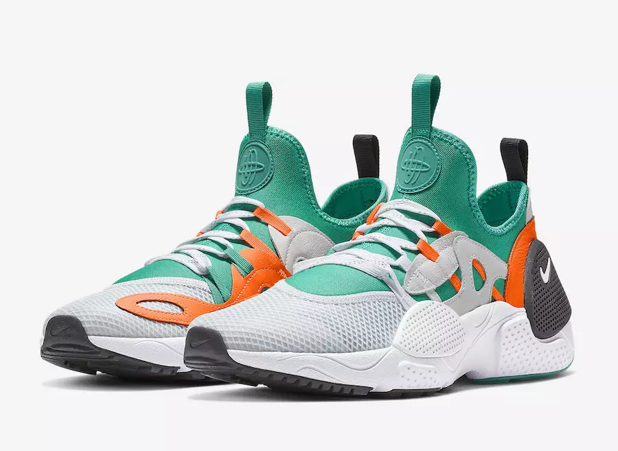 Nike Air Huarache EDGE Clear Emearld Total Orange BQ5206-100 Release Date