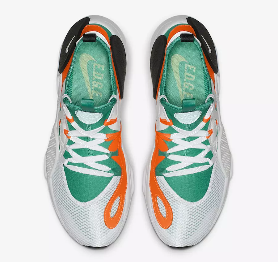 Nike Air Huarache EDGE Clear Emearld Total Orange BQ5206-100 Шығарылған күні