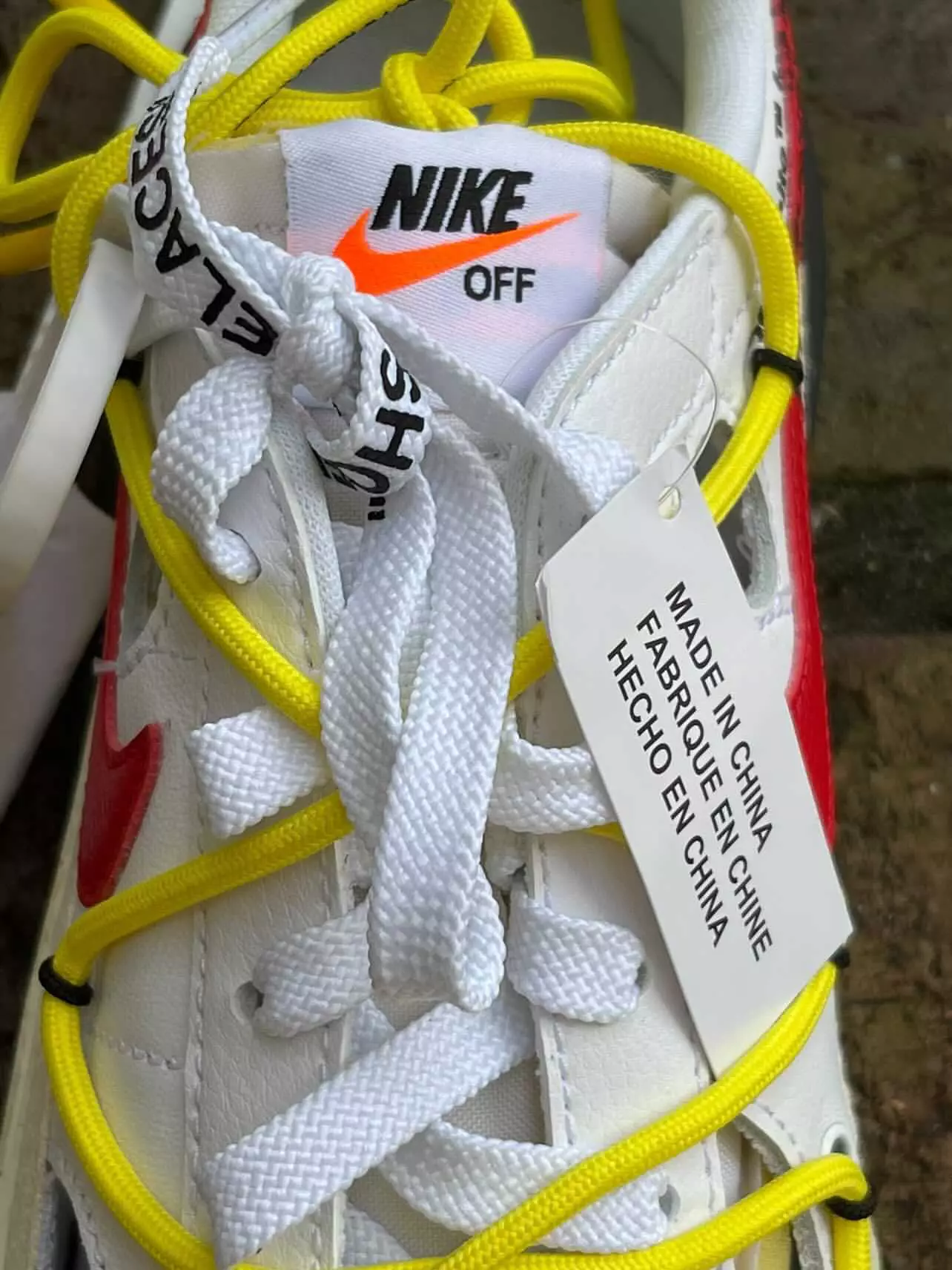 Off-White Nike Blazer Low White University Red DH7863-100 ဖြန့်ချိသည့်ရက်စွဲ