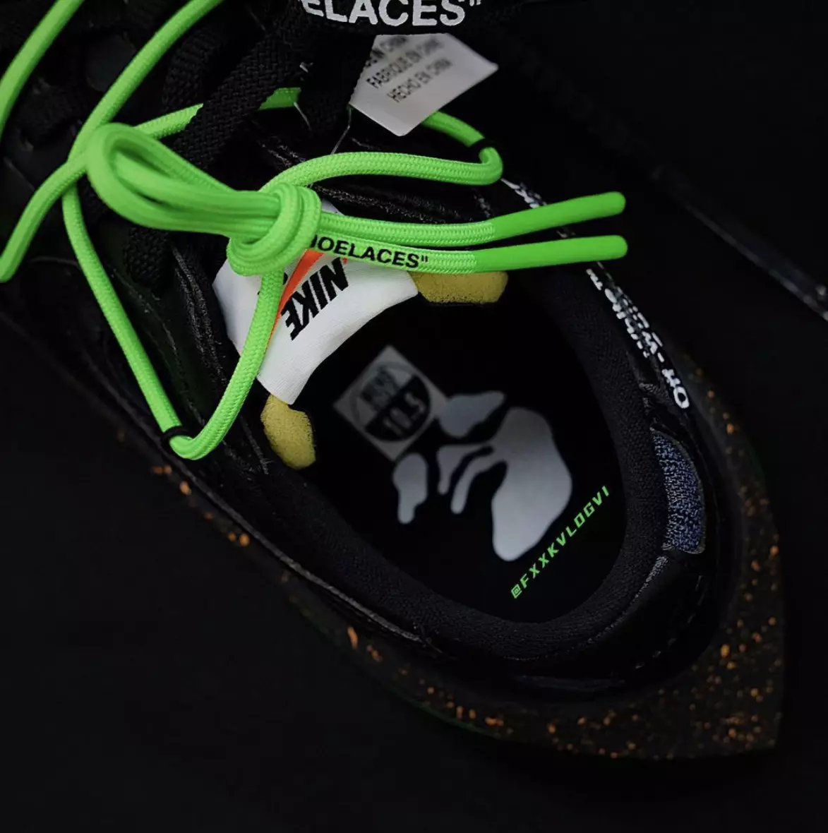 Off-White Nike Blazer Low Black Green ဖြန့်ချိသည့်ရက်စွဲစျေးနှုန်း