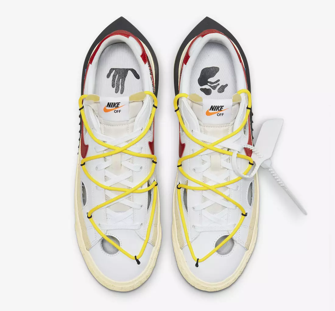 Off-White Nike Blazer Low White University Red DH7863-100 Utgivelsesdato