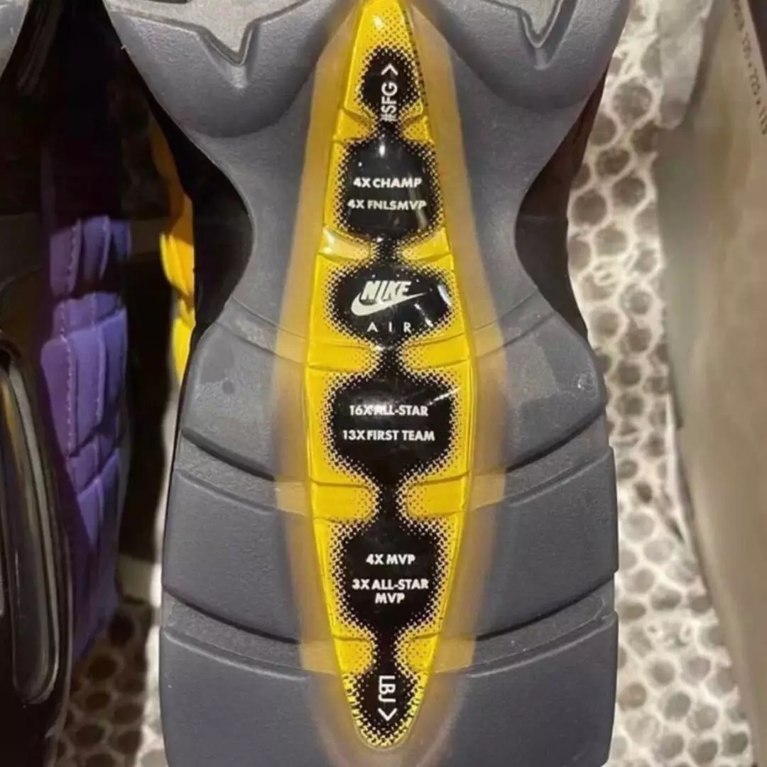 Լեբրոն Ջեյմս Nike Air Max 95 Lakers CZ3624-001 Թողարկման ամսաթիվ