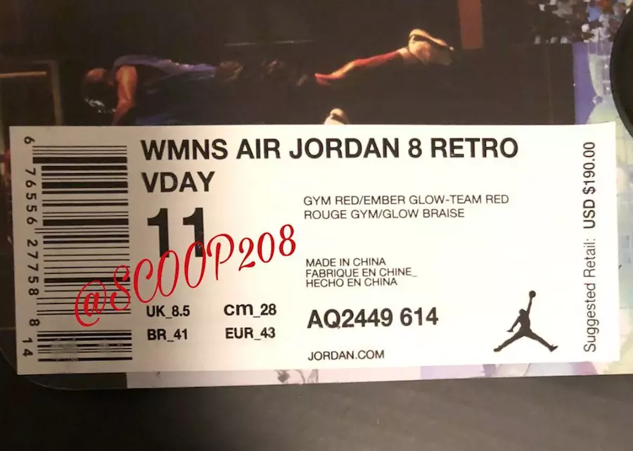 Air Jordan 8 Valentinsdag AQ2449-614