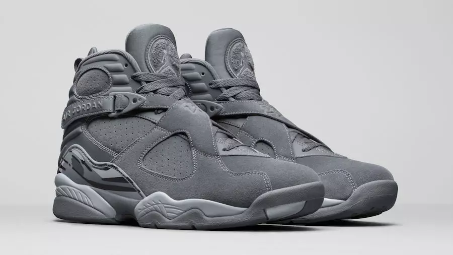 Air Jordan 8 Cool Liath