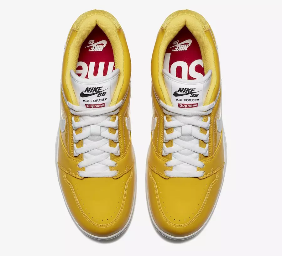 Supreme Nike SB Air Force 2 Yellow AA0871-717