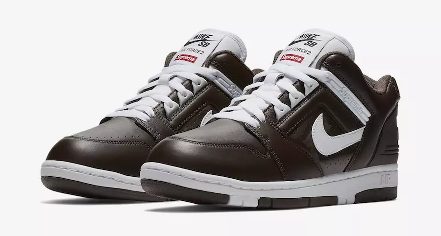 Supreme Nike SB Air Force 2 Brown AA0871-212