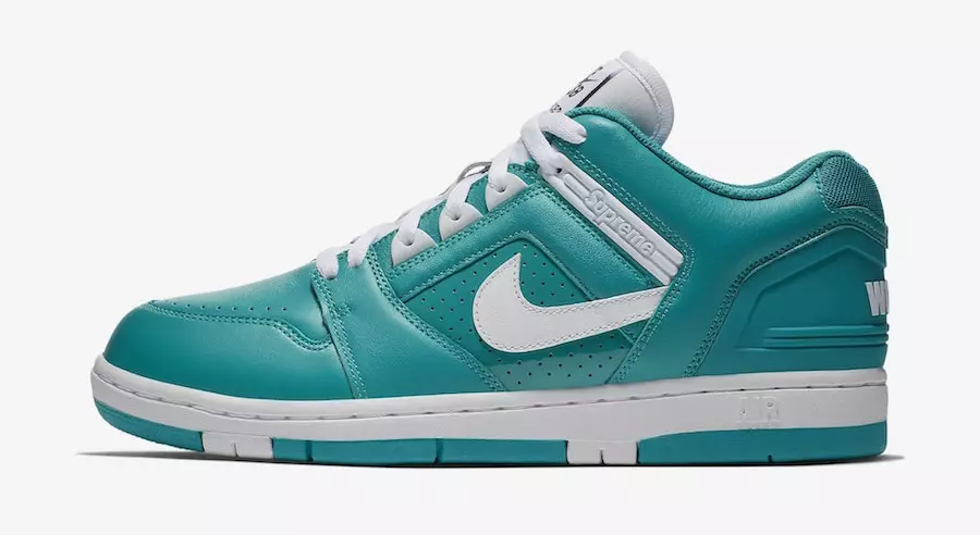 Supreme Nike SB Air Force 2 Teal AA0871-313