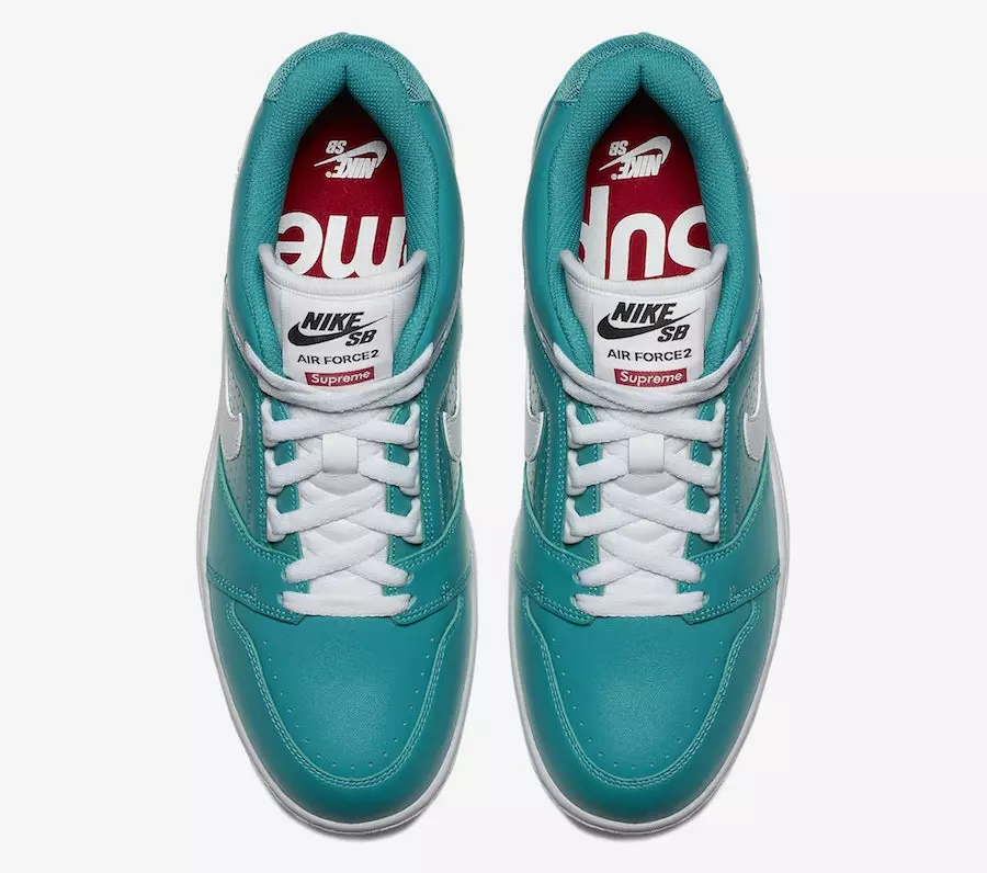 Жоғарғы Nike SB Air Force 2 Teal AA0871-313