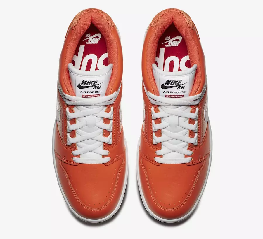 Nike SB Air Force 2 màu cam AA0871-818 tối cao