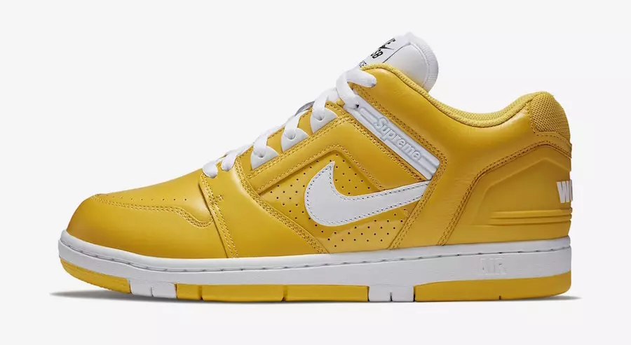 Supreme Nike SB Air Force 2 Yellow AA0871-717