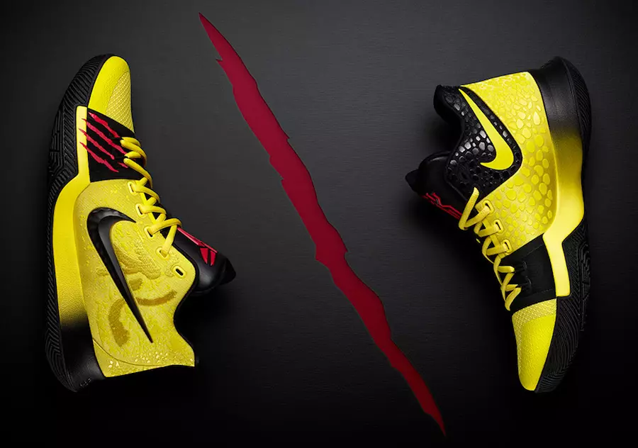 Kyrie Irving presta homenagem a Kobe e Bruce Lee com o Nike Kyrie 3