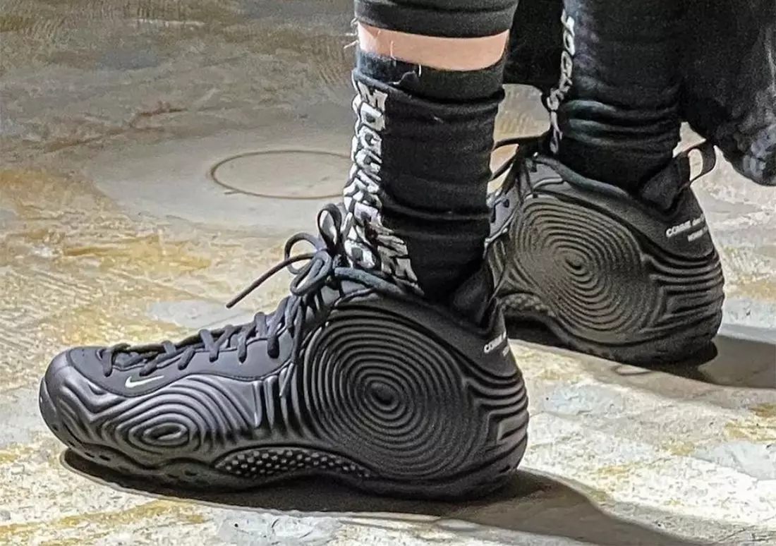 Comme des Garcons CDG Nike Air Foamposite One Black Дата на издаване