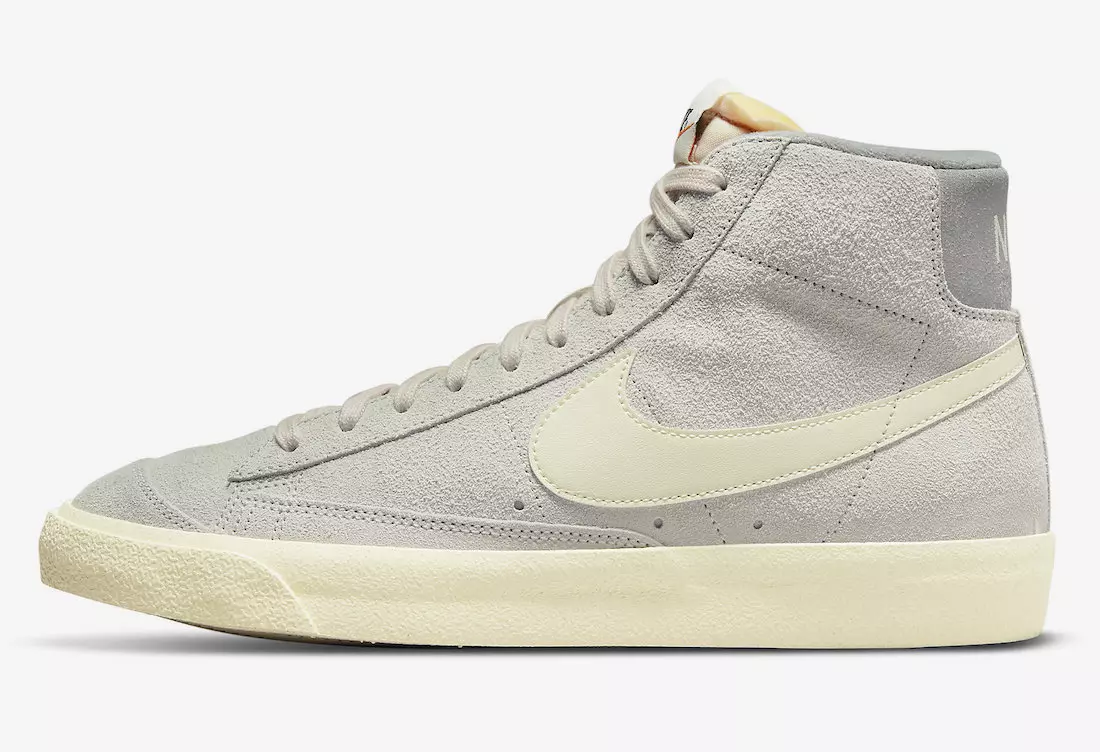 Nike Blazer Mid '77 Premium Vintage цайвар ястай наргил модны сүү дунд зэргийн саарал DM0178-001 худалдаанд гарсан огноо