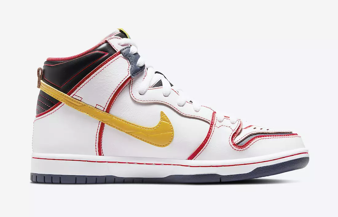 Gundam Nike SB Dunk High DH7717-100 מעלדונג טאָג פּרייַז