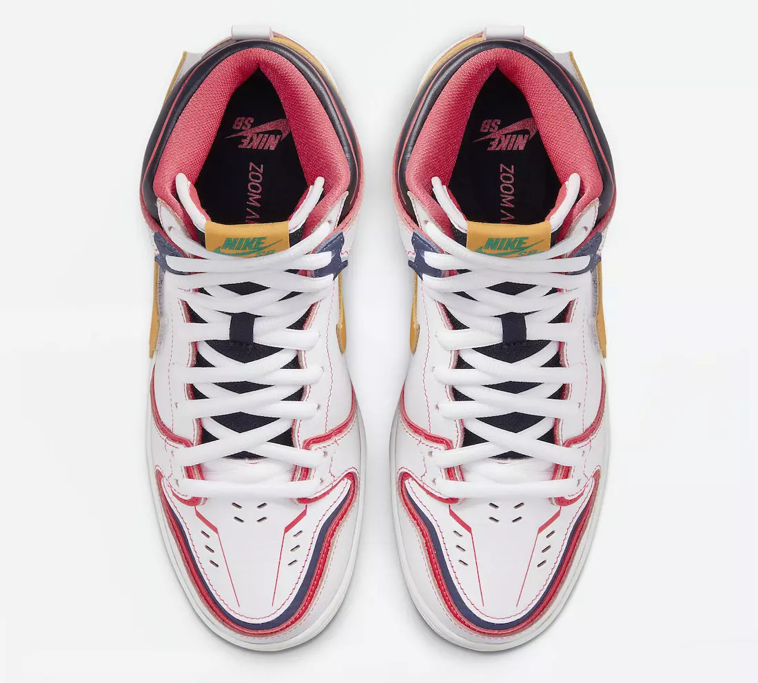 Gundam Nike SB Dunk High DH7717-100 Data premiery Cena