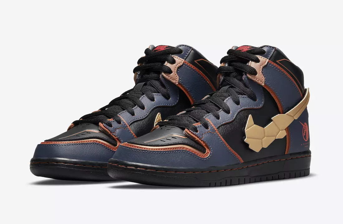 Gundam Nike SB Dunk High Banshee DH7717-400 Data ta' Rilaxx