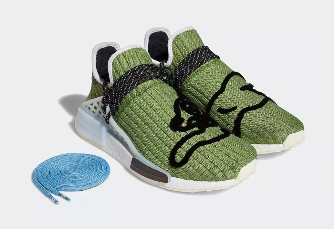 BBC adidas NMD Hu פליסנדיק הונט גרין GZ1664 מעלדונג טאָג