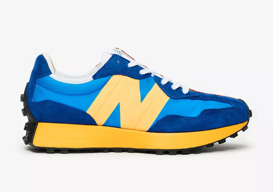 New Balance 327 Azul Laranja Amarelo Data de Lançamento