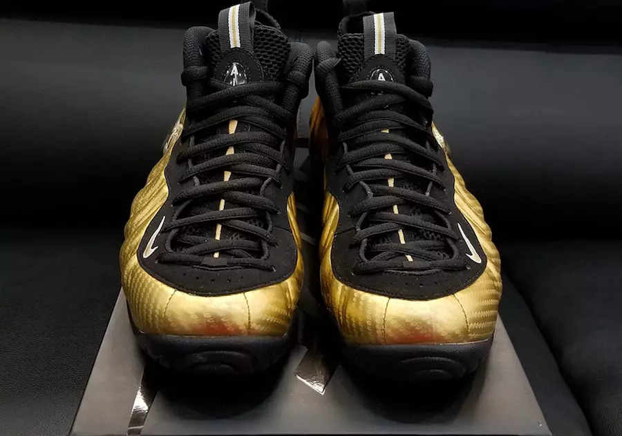 Nike Air Foamposite Pro Metallic Gold 탄소 섬유 624041-701