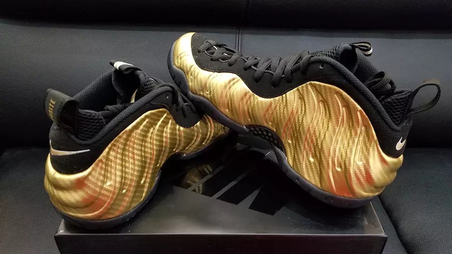 Nike Air Foamposite Pro Sợi carbon màu vàng kim loại 624041-701