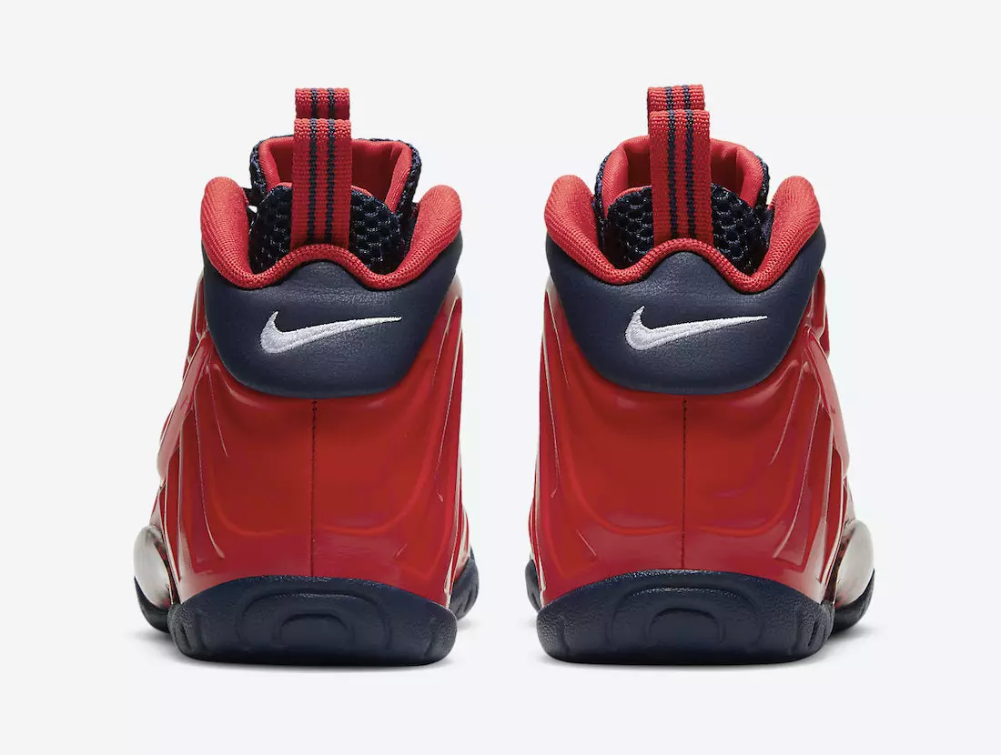 تاريخ الإصدار Nike Little Posite Pro أحمر كحلي وأبيض CZ2520-600